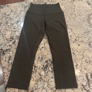 Olive Green High-Waisted Leggings